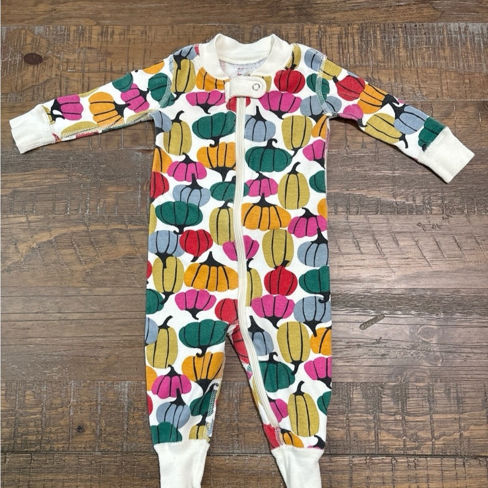 Hanna Andersson Multicolor Pumpkin Onesie